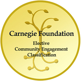 Image for Community Engagement Classification recertification by the Carnegie Foundation for the Advancement of Teaching