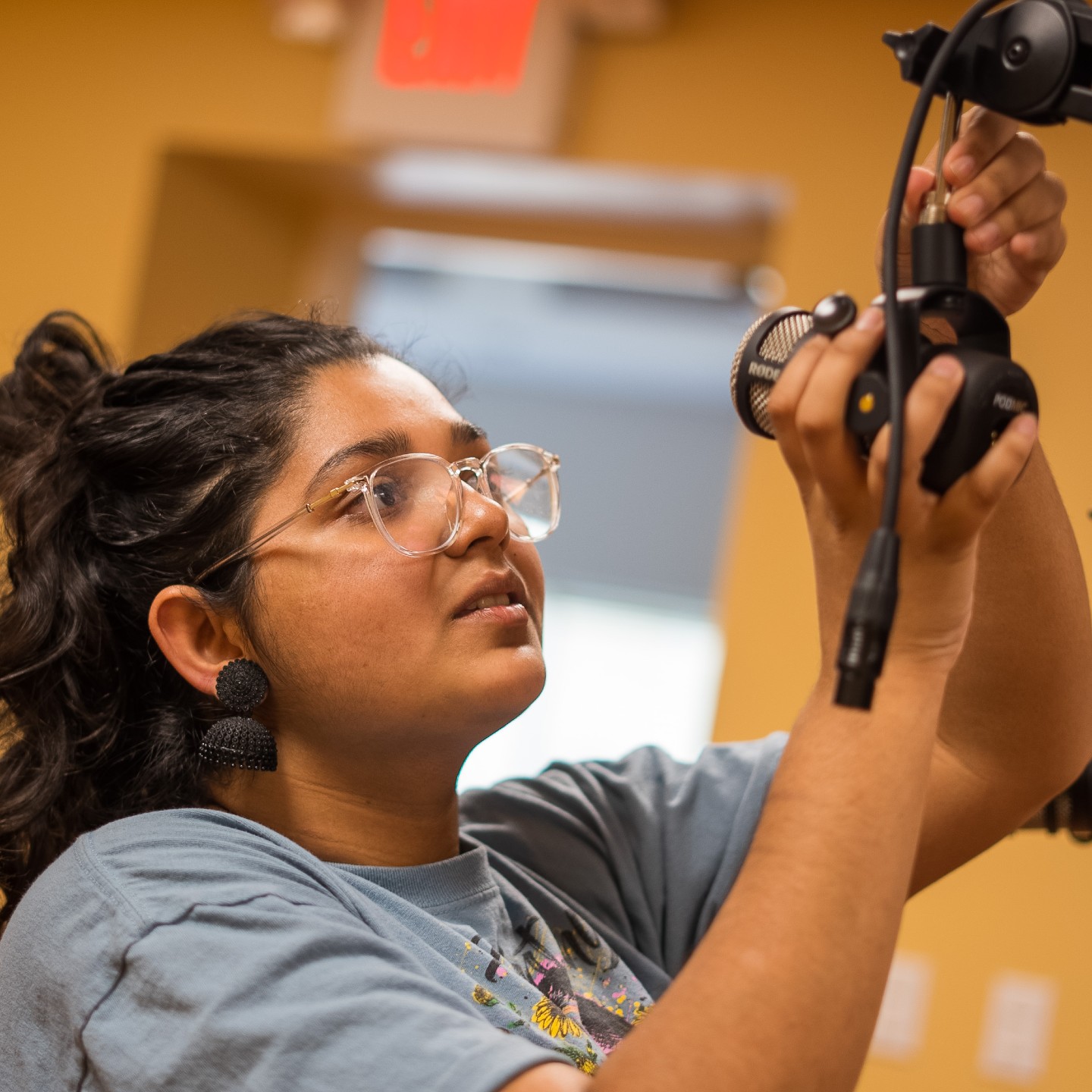 Shobha Pai '24 is one of the hosts of the VOICES podcast, produced by students involved in Multicultural Life.