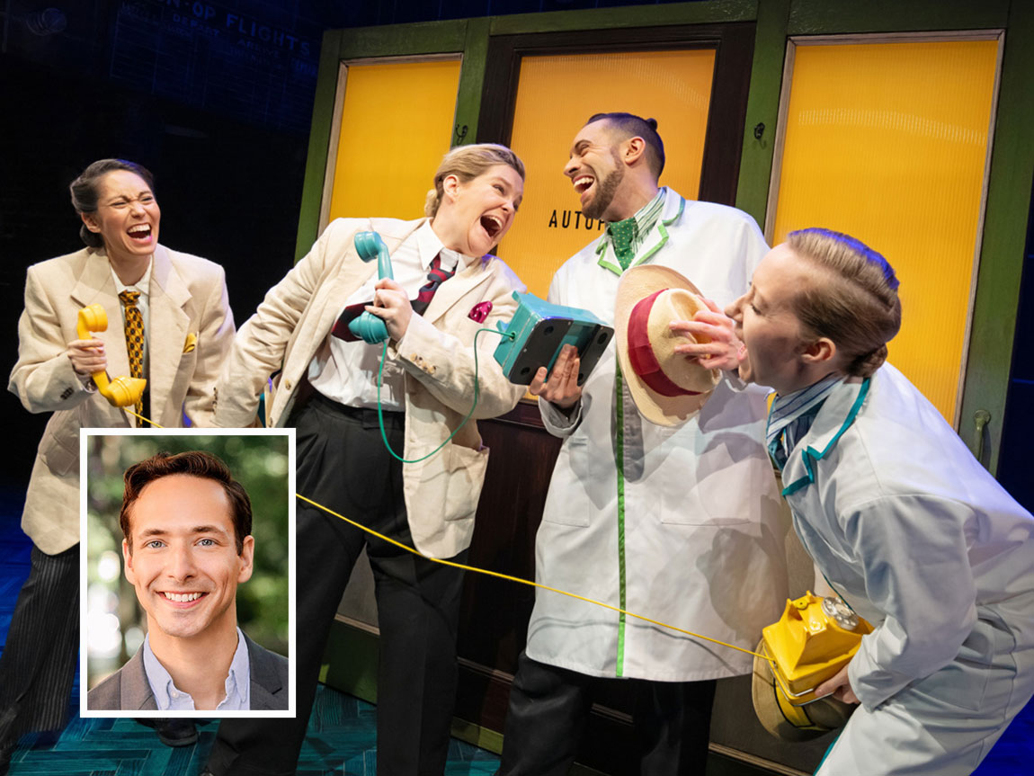 Four performers vintage-style costumes from the production 